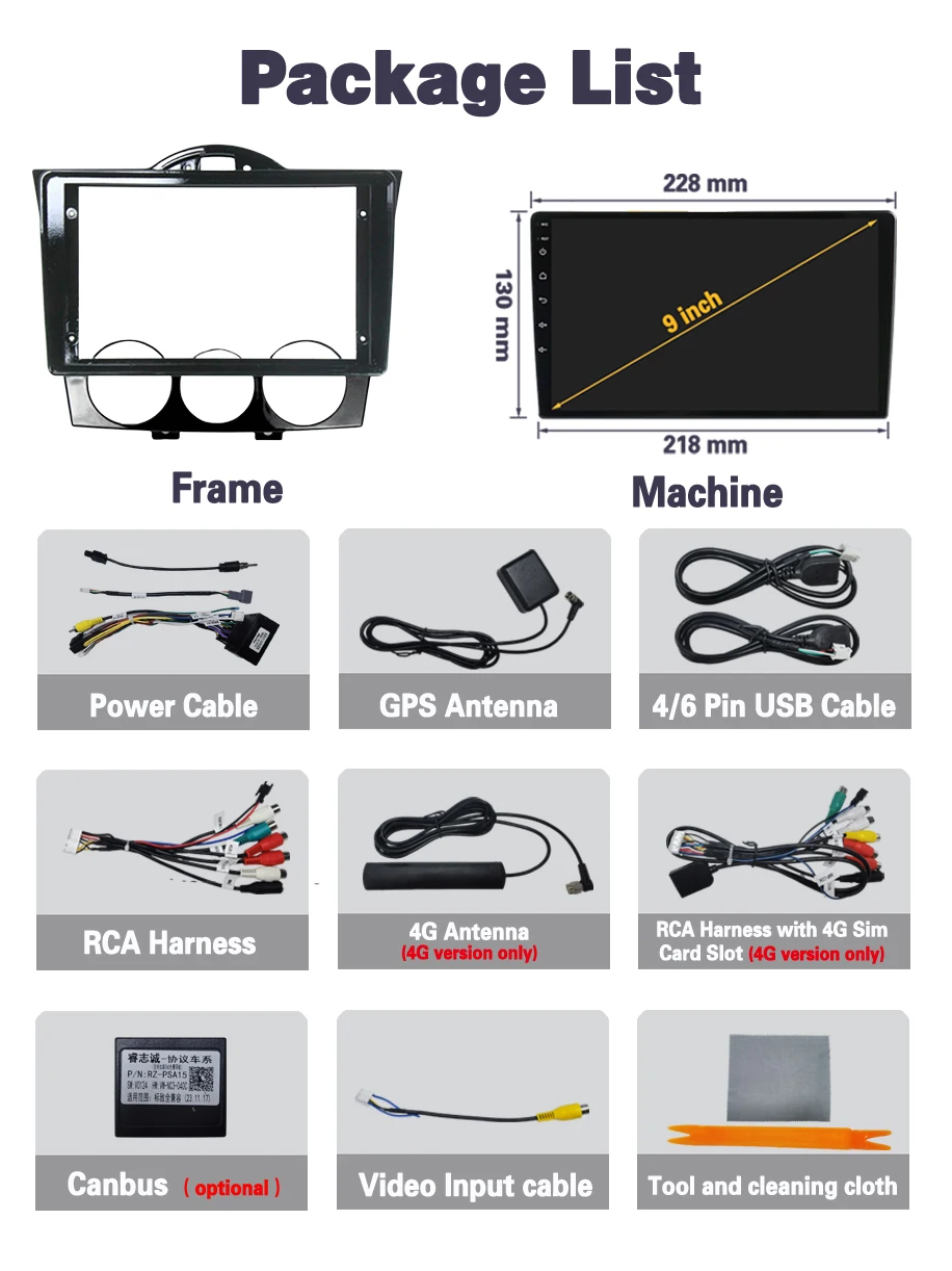 Android 14 For Mazda RX-8 RX 8 RX8 SE 2003-2021 Car Radio Carplay Multimedia Video Player GPS navigation No 2din DVD 4G WIFI BT images - 6