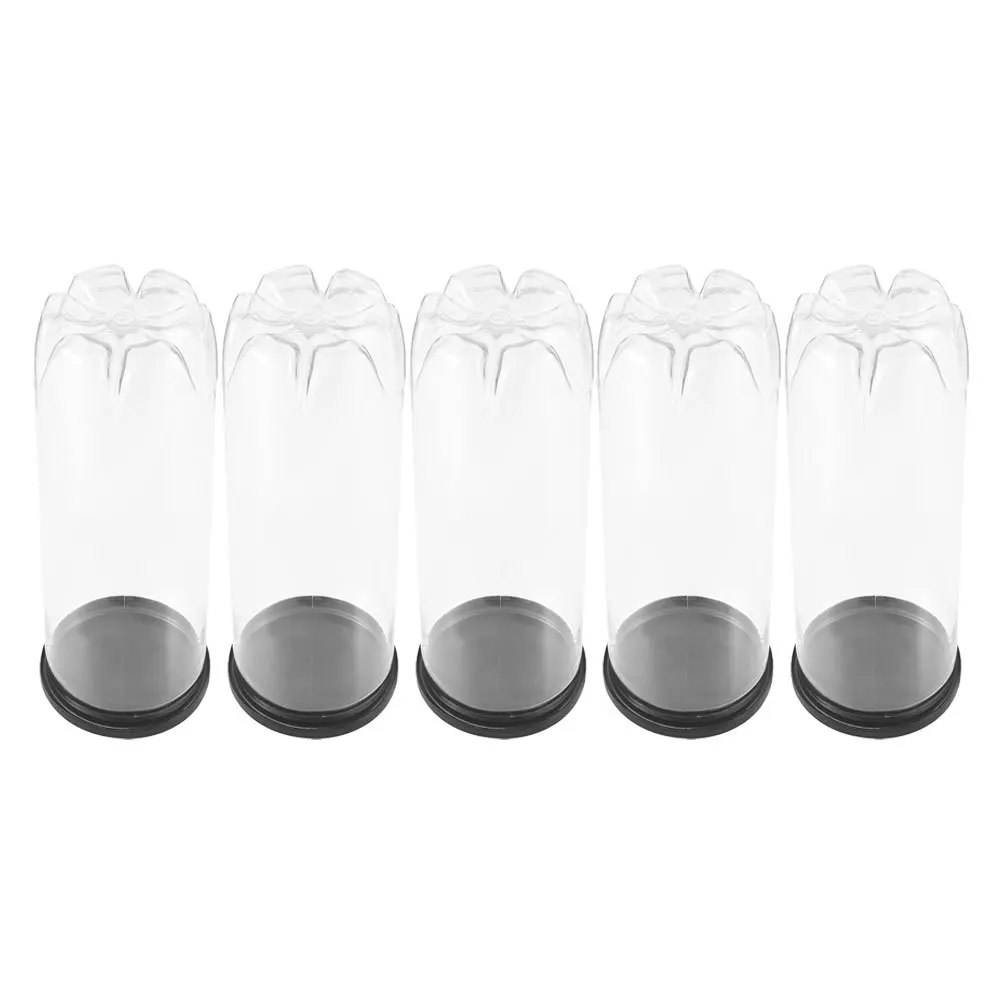 

5 Pcs Clear Tennis Holder Multi-function Balls Container PVC Large Capacity Tenisball Collect Tool Empty Containers