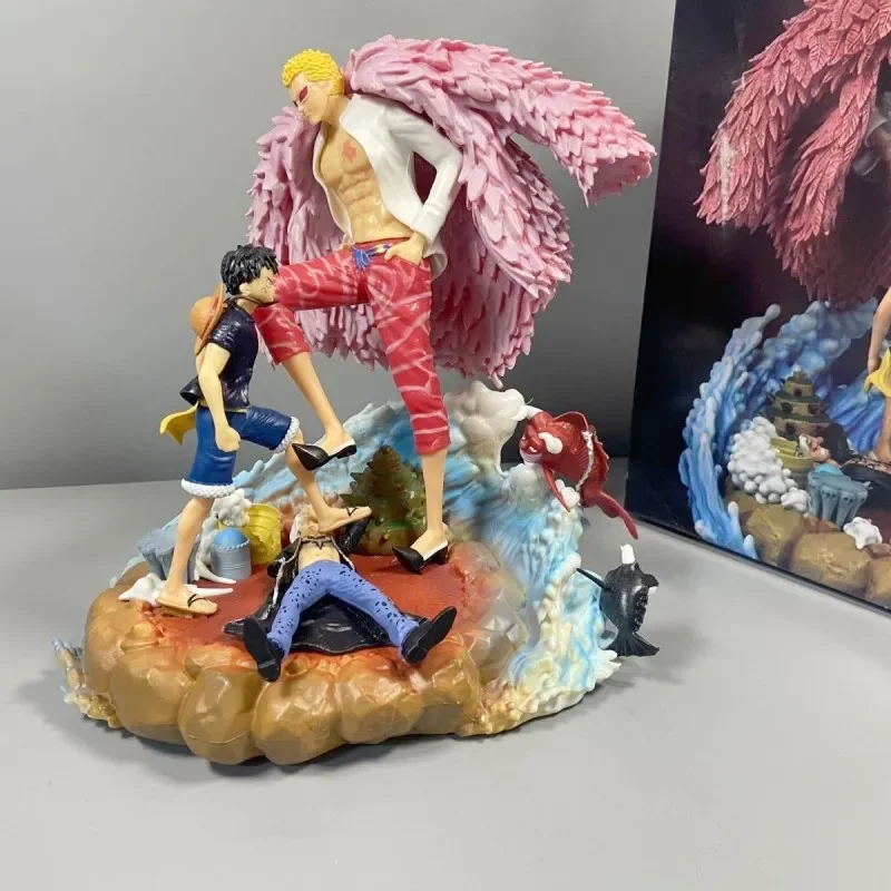 

Женская фигурка Luffy, 21 см, аниме, фигурка донкиксота, фламинго, Vs Луффи, статуэтка, модель, кукла, комната, детские подарки