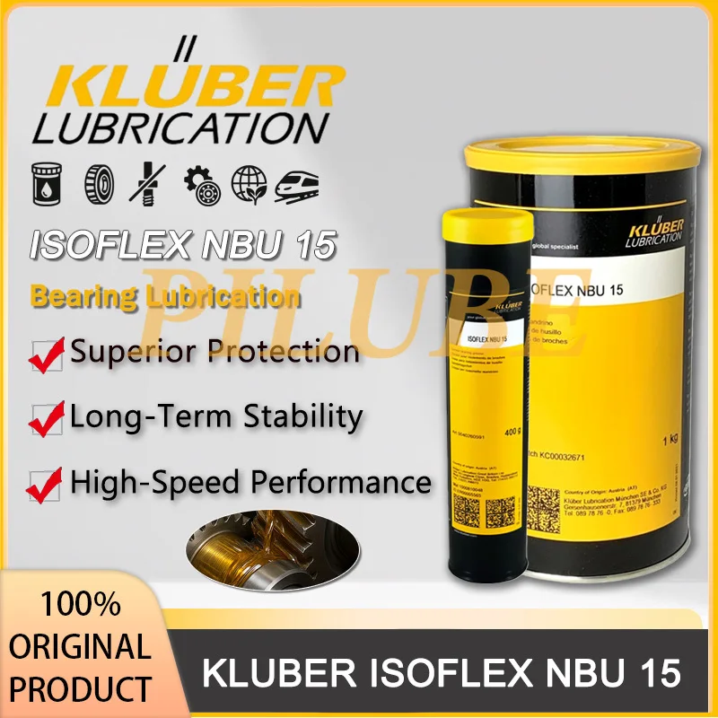 

KLUBER ISOFLEX NBU 15 Precision Spindle Bearing Grease Synthetic Long Life Barium Complex Lubricant for High Speed Machinery
