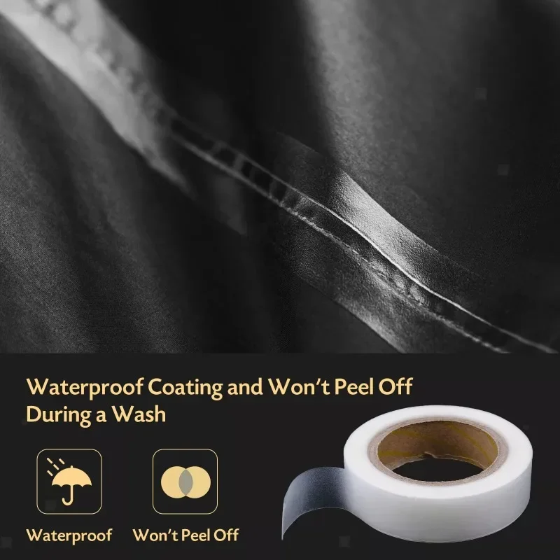 1pc Waterproof Seam Sealing Tape Heat Press Iron on Repair Tape for Tent Jacket Camping Gear Fabric Awning DIY Repair Tool gallery 2