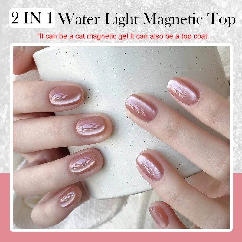 LILYCUTE Waterlicht Kat Magnetische Top Coat UV LED Gelvernis Losweken Kat Magnetische Effect Functie Gel Nagellak DIY Manicure