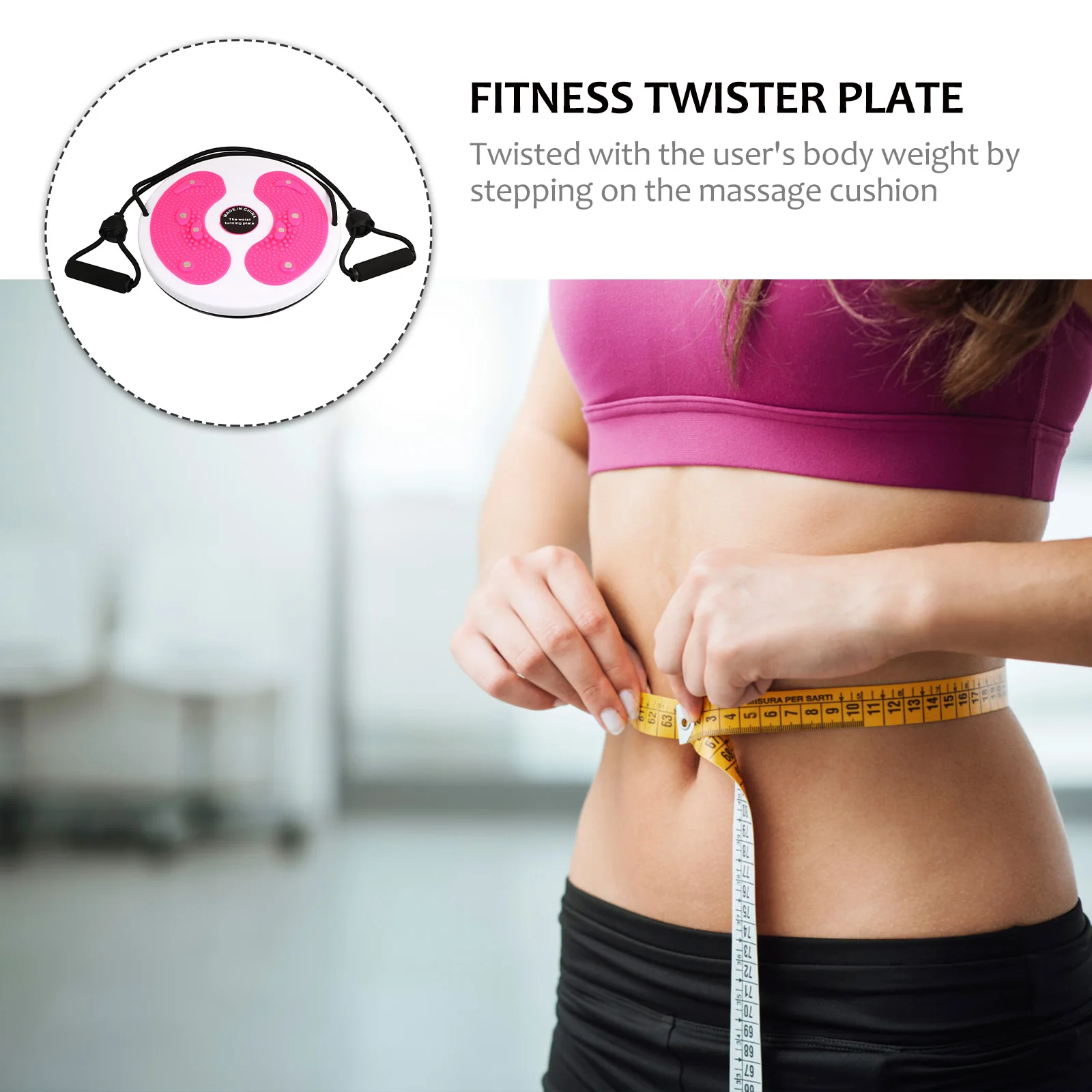 

Waist Twisting Disc Wriggled Plate Body Trimmer With Massage Cushion Dual Function Exercise Equipment Slimming