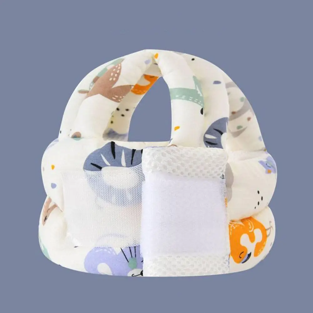 5-36M Comfortable Learn To Walk Safety Helmet Adjustable Head Security Head Protection Hat Soft Cartoon Crash Cap Toddler