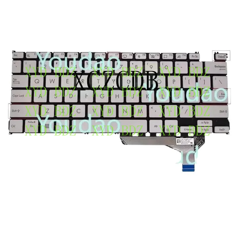 

DB НОВЫЙ для ASUS UX3402 UM3402 США КЛАВИАТУРА ПОДВЕСКА Серебристый CDB