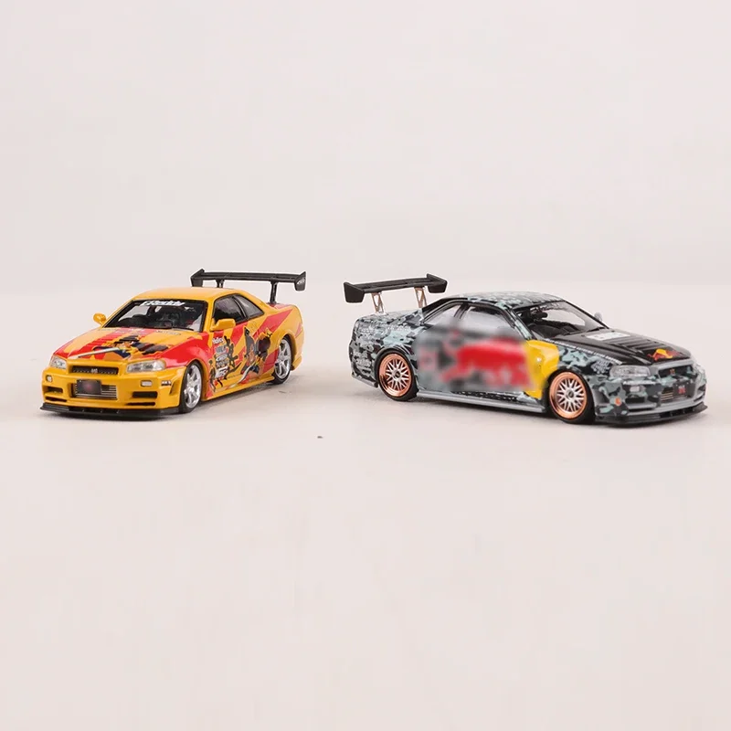 

Быстрая скорость FS 1:64 Skyline GTR R34 коллектор автомобилей из литого сплава