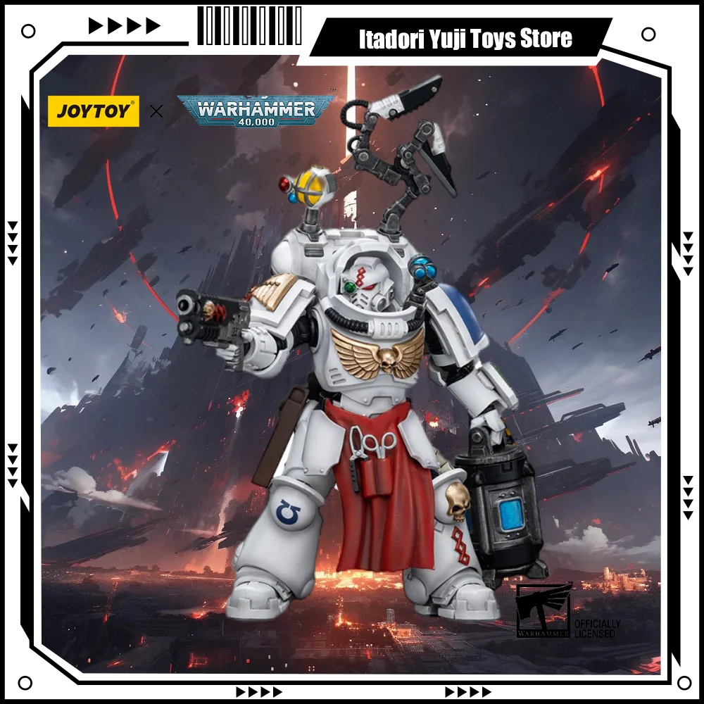 [Pre-Sale] JOYTOY Warhammer 40K Action Figure Uitramarines Apothecary Biologis Anime Figurine Joint Movable Model Collector Toy