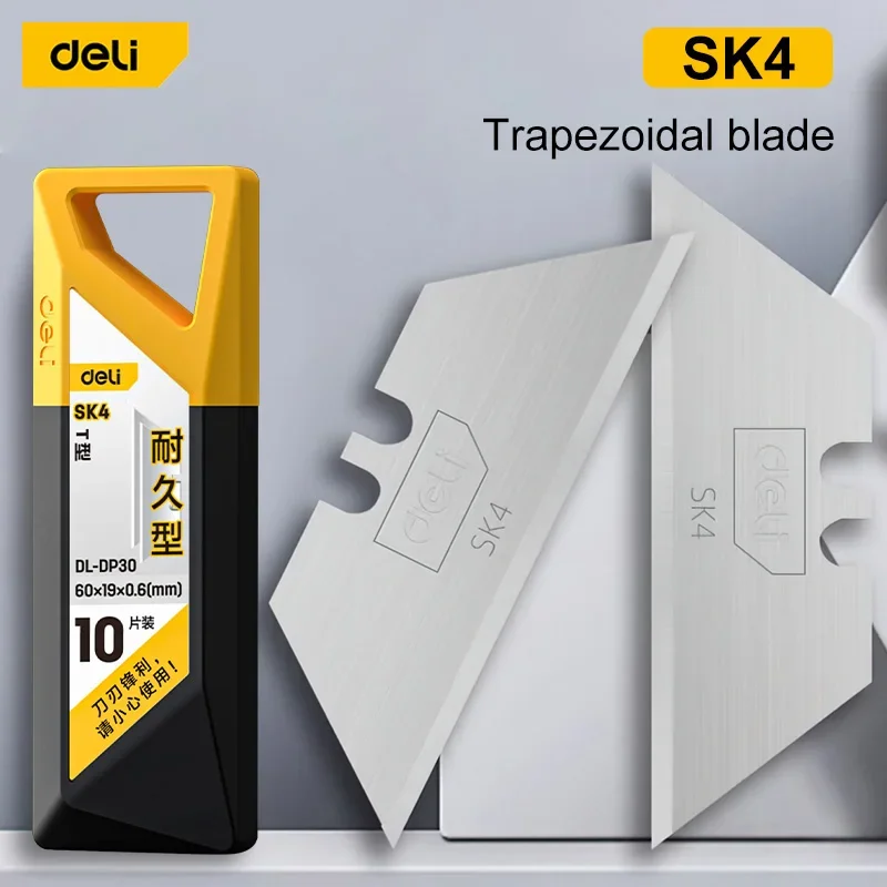 10/20pcs Steel Material Utility Knife Trapezoid Blades Wallpaper Carpet Cutting Knife Replacement Accessories Universal Blades