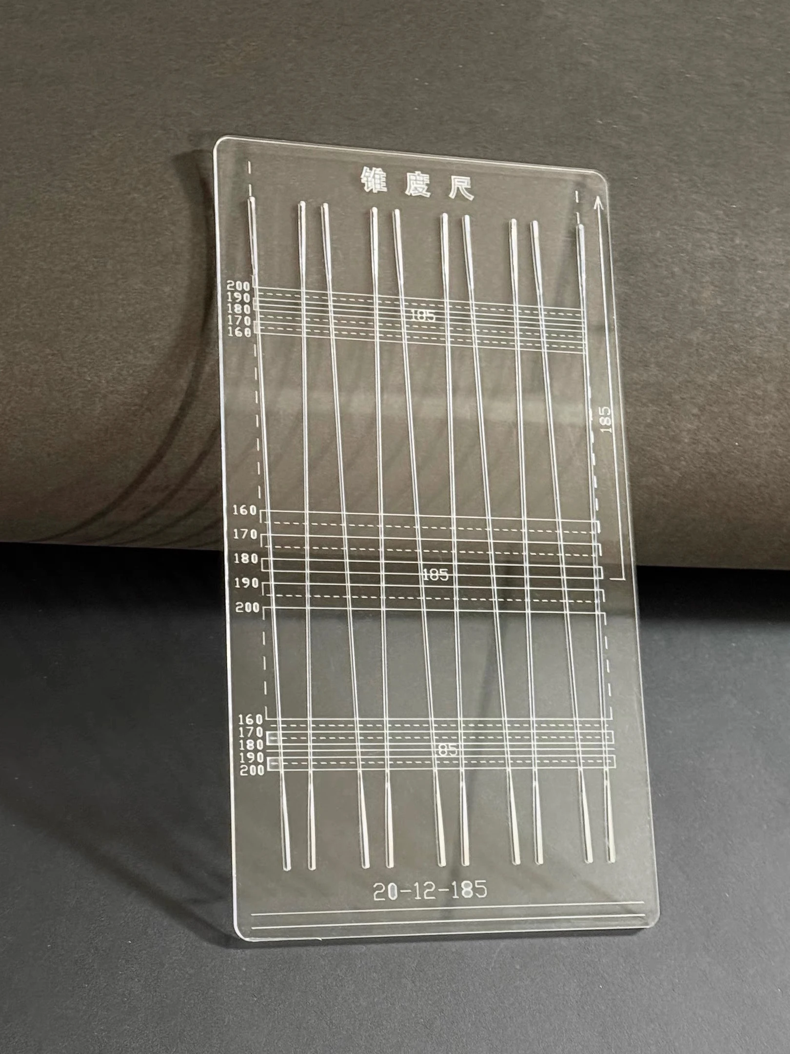 

1pc Taper Ruler Flat Tape Measure Slingshot Flat Rubber Band Tailor-made Template Taper Plate With Frame Without Frame