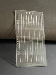 1pc Taper Ruler Flat Tape Measure Slingshot Flat Rubber Band Tailor-made Template Taper Plate With Frame Without Frame