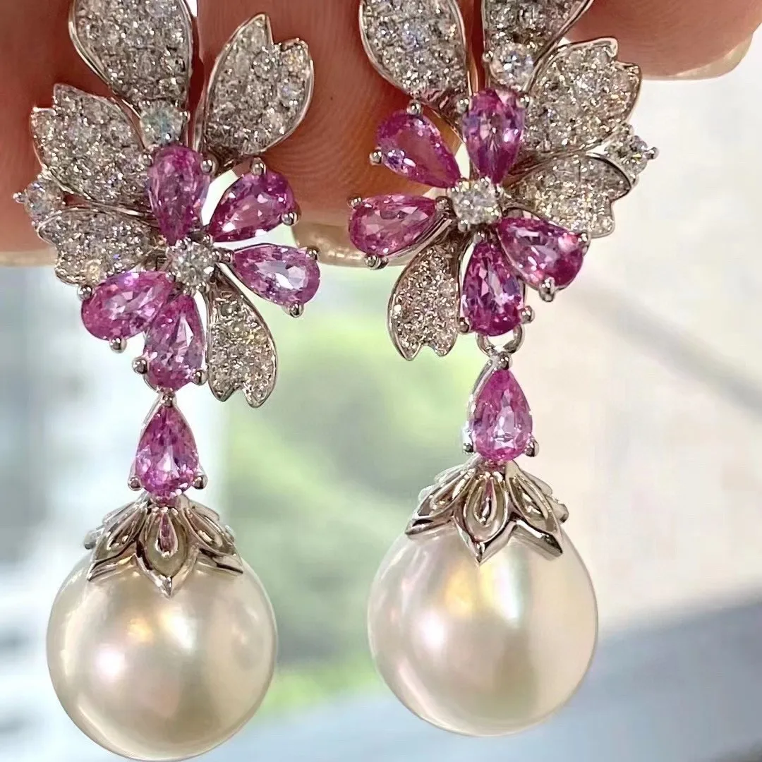 

Серьги из серебра 925 пробы с натуральным пресноводным жемчугом, многофункциональные, почти круглые, с незначительными дефектами, универсальные жемчужные серьги-гвоздики, подарок