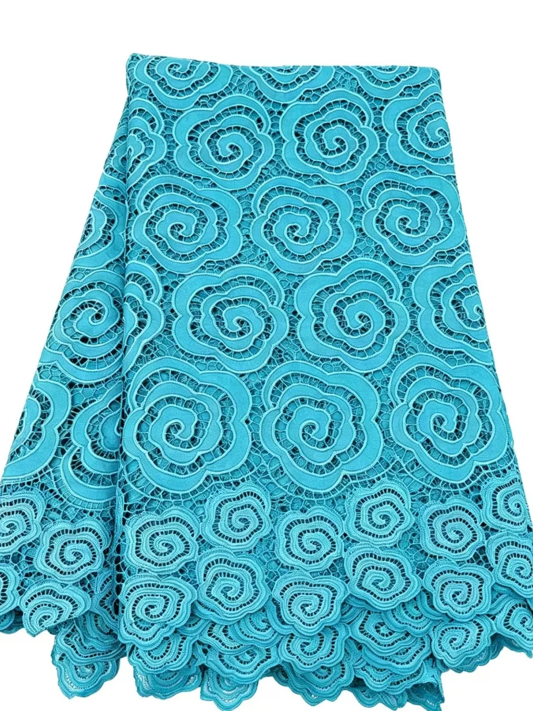 

African Guipure Cord Lace Fabric for Prom Dress 2026 High Quality Nigerian Lace Fabric for Sewing Women Party Dress