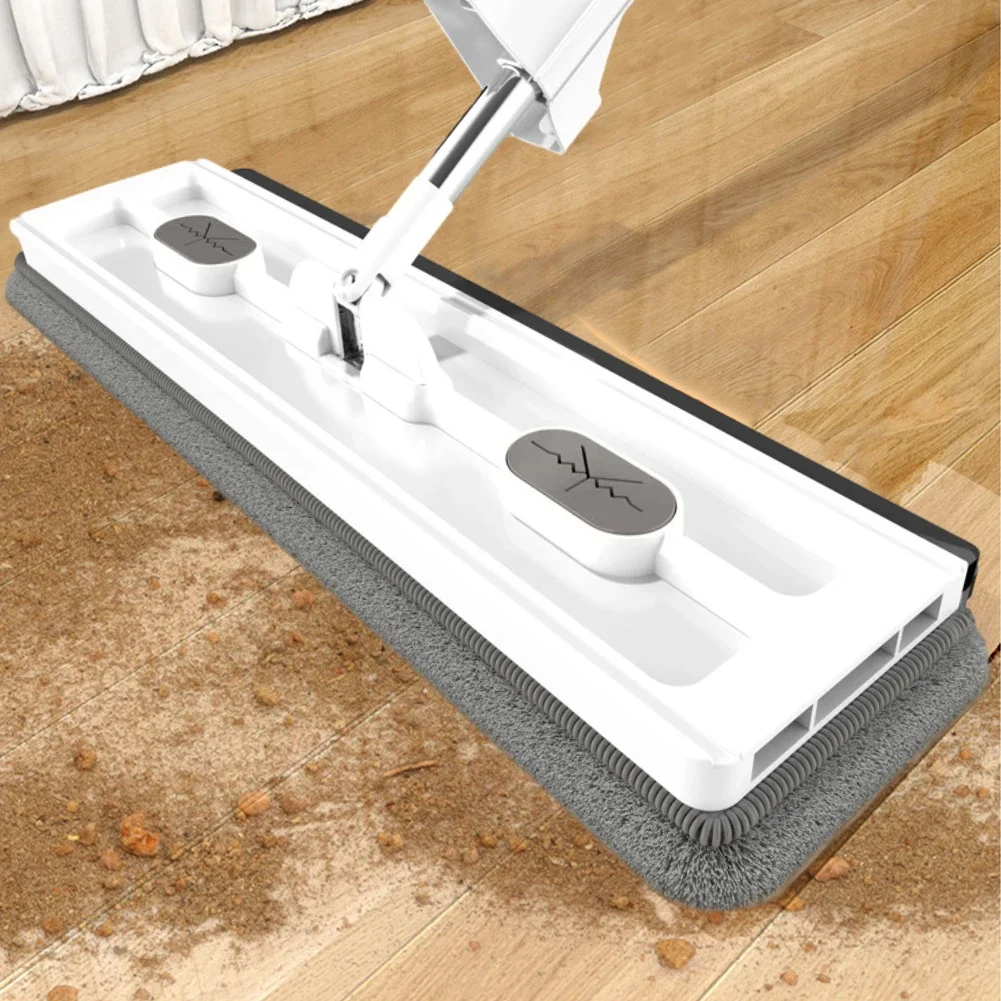 2/4/6Pcs Microfiber Pads Floor Mop Set with Extendable Handle Tile Floor Mop Lazy Flat Mop for Tile/Marble/Laminate/Wooden Floor