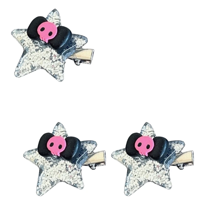 Glittering Hair Clip Fivepointed Star Clip Nonslip Hair Styling Accessories