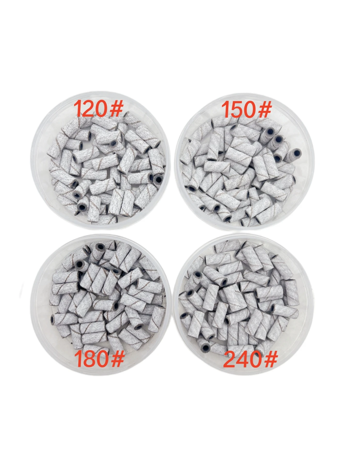 50 قطعة/صندوق 3 مللي متر سميكة الصغيرة الرملي العصابات ل مسمار الحفر ملف صغير تلميع بشرة الأظافر نظيفة لا الفولاذ المقاوم للصدأ مغزل بت #2