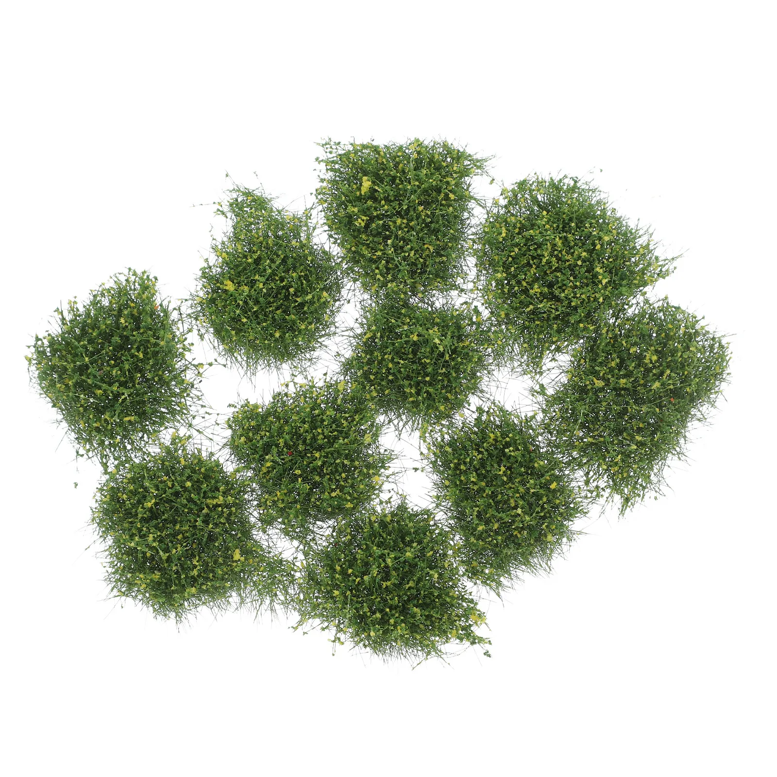

10Pcs Miniature Grass Tufts Artificial Greenery Clusters for Mini Landscape Diorama Garden Decor DIY Outdoor Accessories