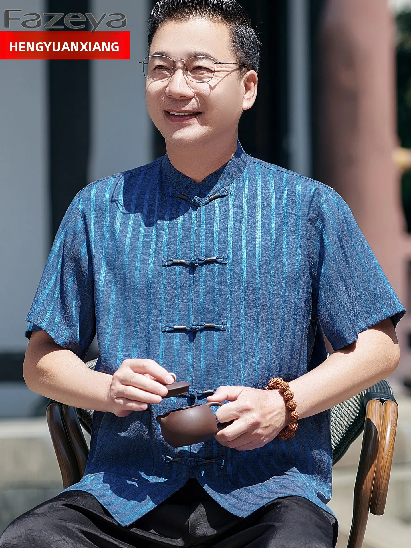chemise-d'ete-en-soie-veritable-fazeya-style-chinois-ensemble-a-manches-courtes-pour-papa-costume-tang-leger-pour-homme-motif-raye-decontracte