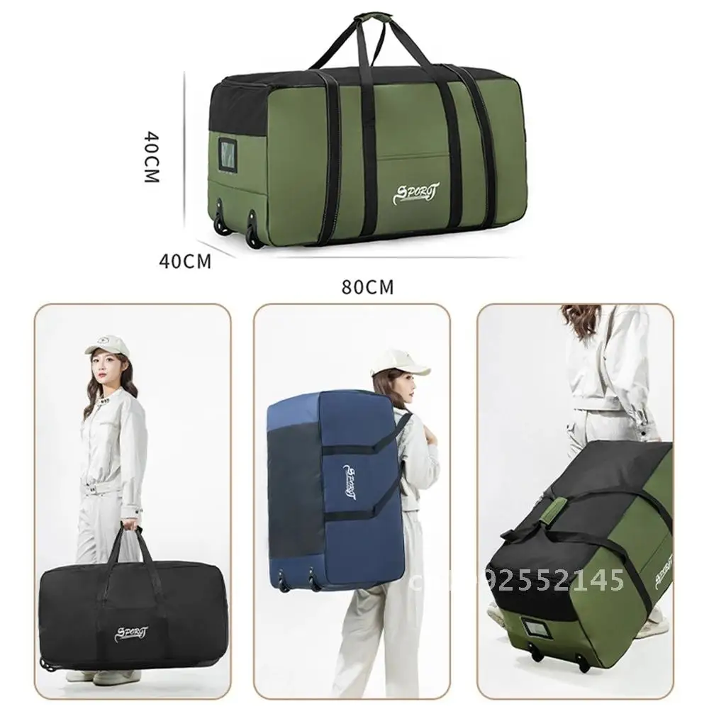 

Travel Wear-resistant Capacity Oxford Cloth bag/Backpack tote/Pulley Large Waterproof Wheel