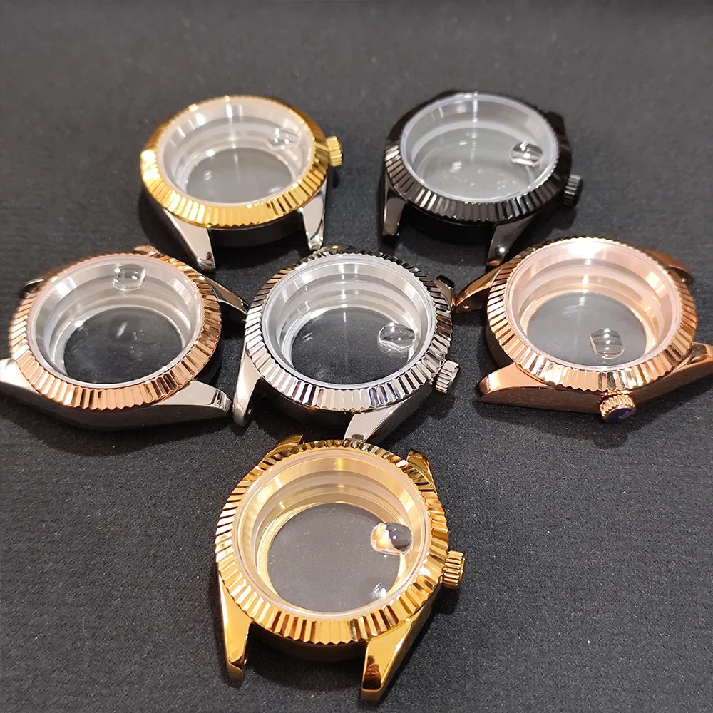 

36MM/41MM Watch Case Suitable For NH34 NH35 NH36 Series Movement Sapphire Glass Stainless Steel Watch Accessories Replacement