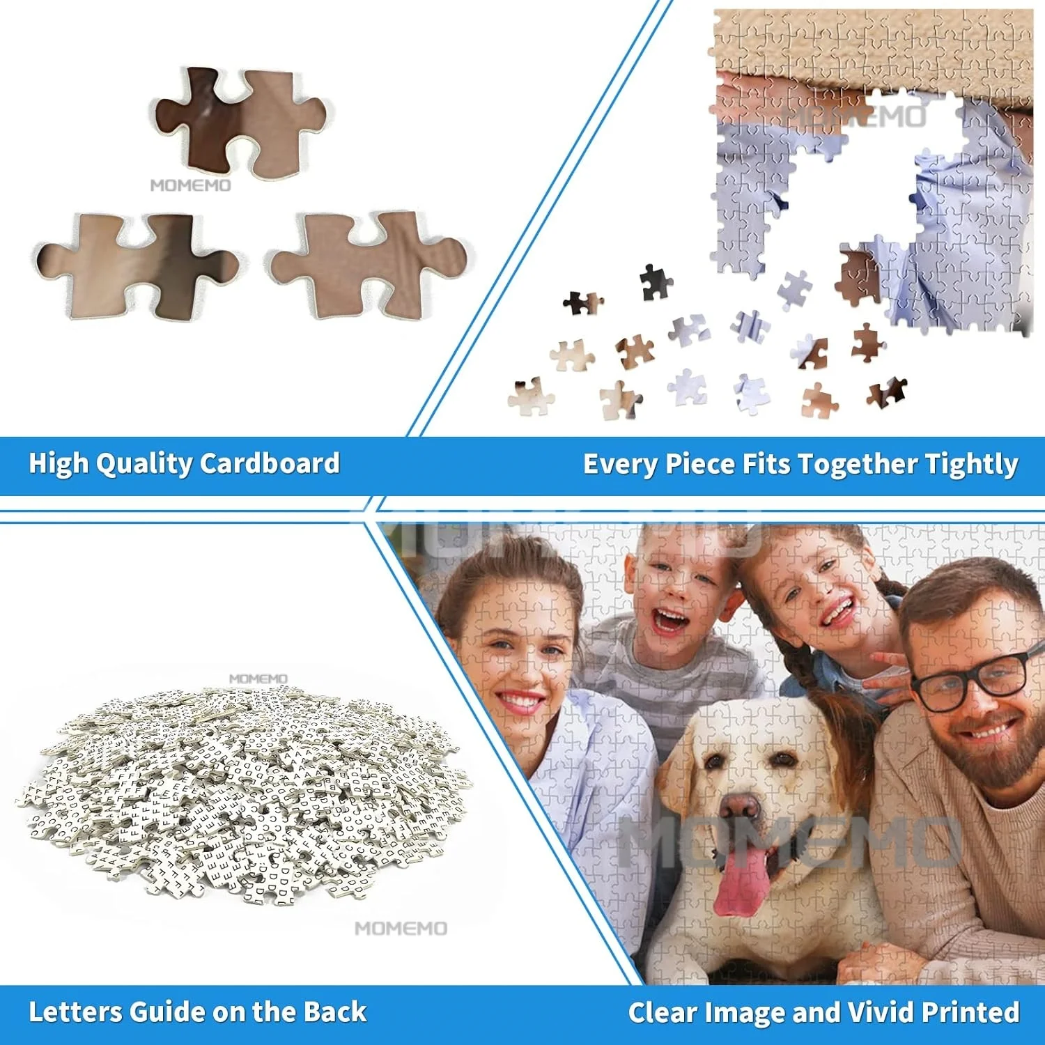 Photo Custom Jigsaw Wooden Personalized Puzzle with BOX DIY Toys for Kids Decoration Collectiable Funny Adult Leisure Toys Gifts