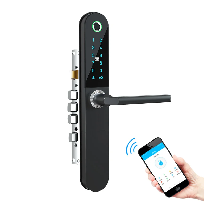 88 fingerprint lock, anti-theft door lock, intelligent password , entrance door, electronic card swiping , household use