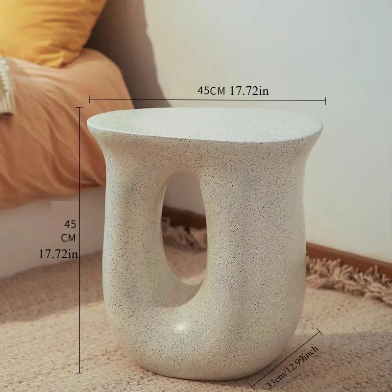 Creative U-Shaped Geometric End Table - Lightweight, Artistic Coffee Table & Nightstand, Stand-Out Bedroom Decor Accent Piece image 4