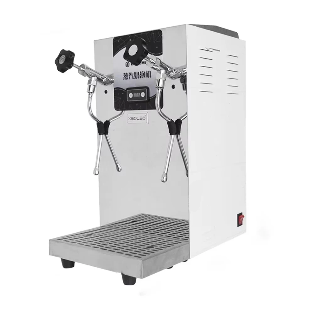 

Xeoleo 8.6L Milk Bubble Machine Water Boiler Machine Coffee Steam Maker Double Nozzle With Booster Pump Milk Foam Machine