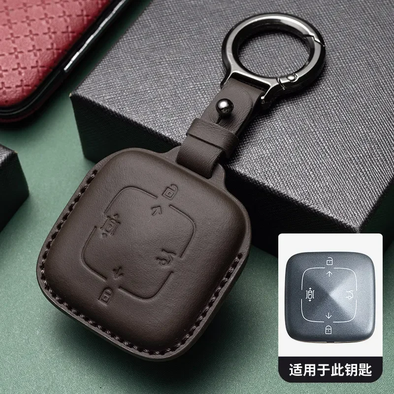 for JK 07 Series for 25 New 001 Universal Key Case First Layer Cowhide Car Key Cover Bag