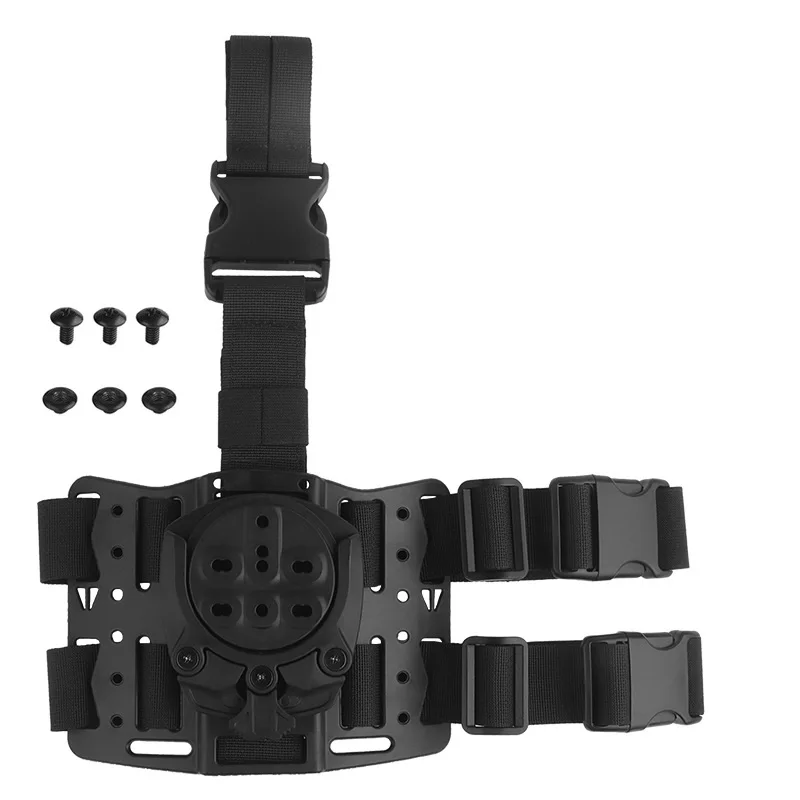 360 Degree Base Adapter Drop Leg Platform, Free Adjustment Angle Nylon Quick Waist Belt Pistol Gun Holster