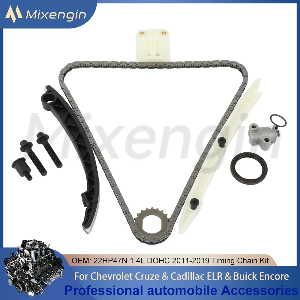 22HP47N Timing Chain Kit For Chevrolet Cruze/Sonic/Trax/Volt for Cadillac ELR for Buick Encore 1.4L DOHC 2011-19 ETCK2102 TK343