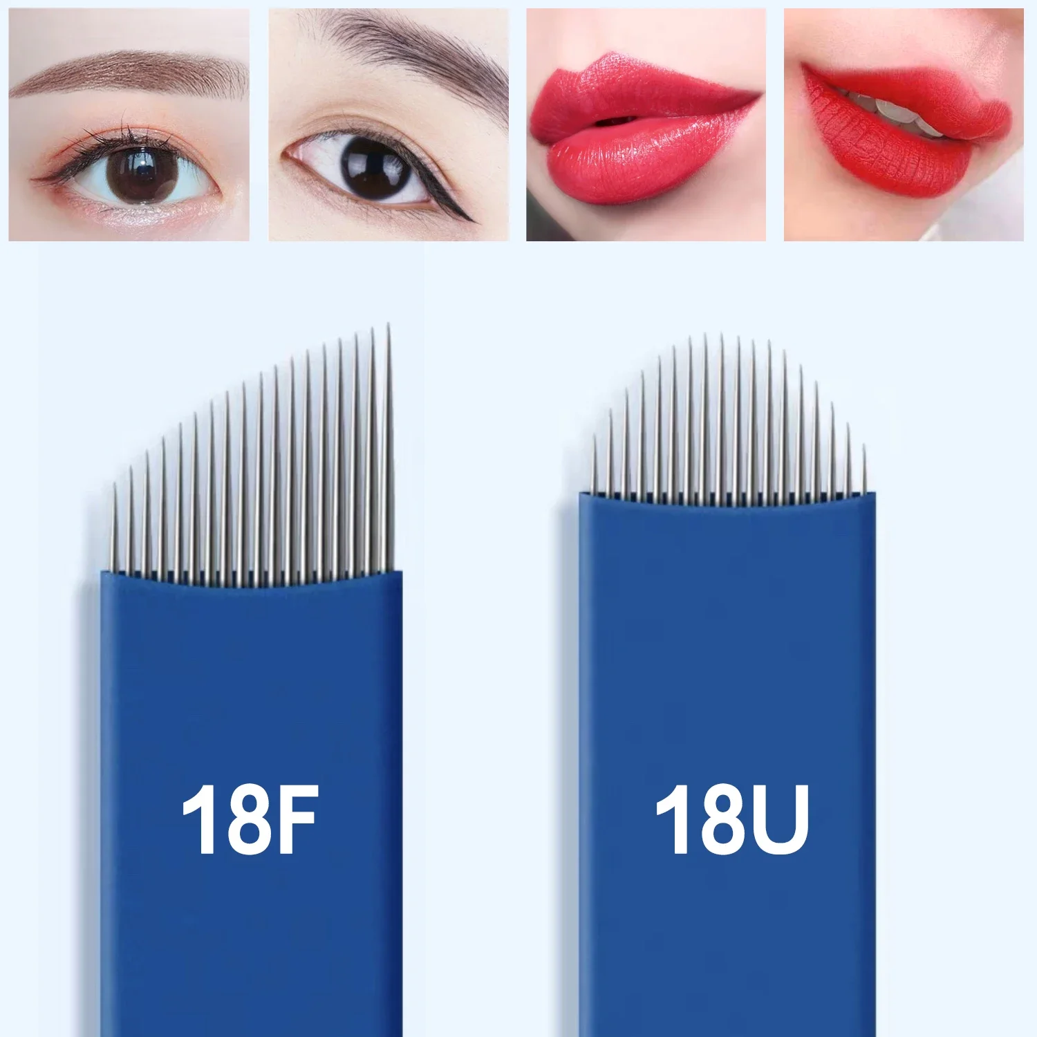 100 قطعة إبر Microblading 0.2 مللي متر PMU إبر الوشم شفرة ماكياج دائم وشفرات الحاجب لمستلزمات الوشم