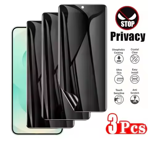 3Pcs Anti Spy Hydrogel Film for Samsung Galaxy S25 S24 S23 S22 Ultra S20 S21 Plus S24 FE Note 20 10 Full Cover Screen Protector