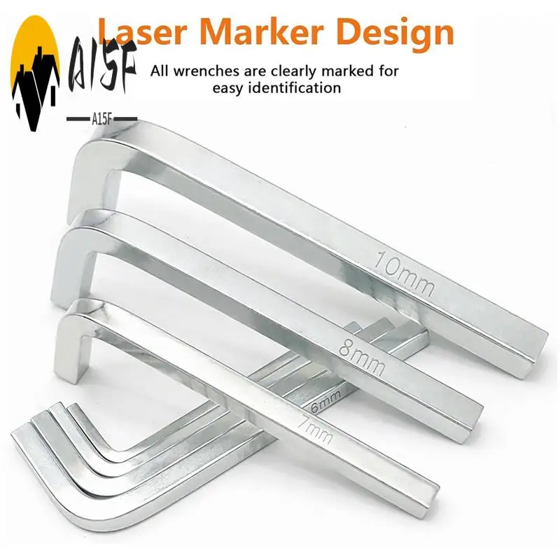 

A15F-L Shaped Square Key Kit Chromium Vanadium Steel Square Head Screwdrivers, 3-10Mm