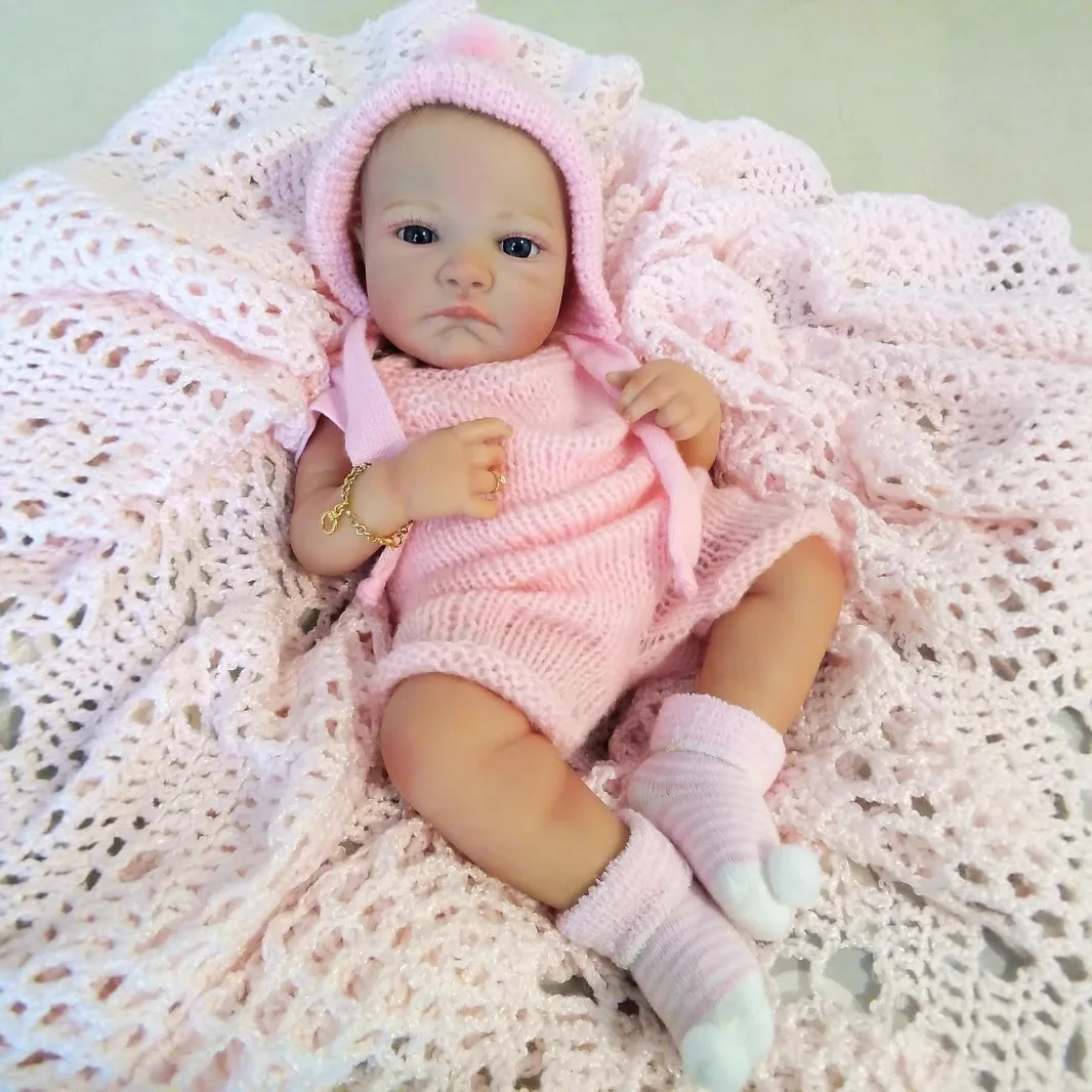 Reborn Silicone Baby Realistic Newborn Baby Dolls Toy Christmas Gift Lifelike Real Baby Dolls That Look Real Baby Painted Toy