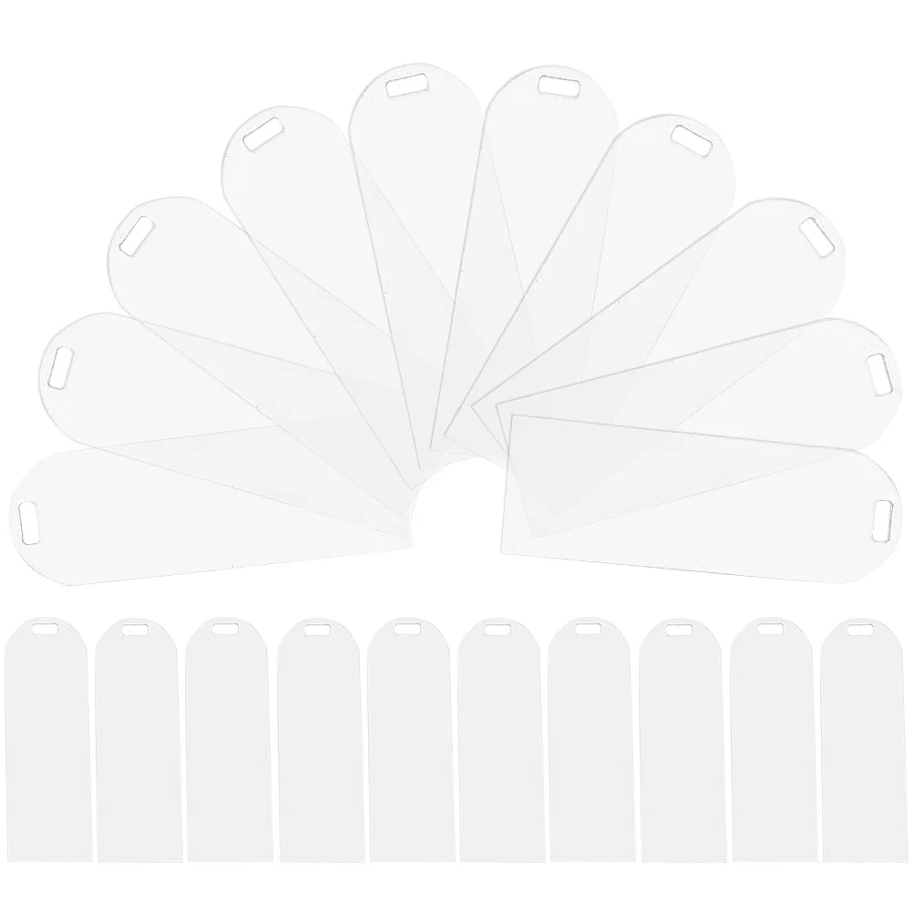 

Blank Clear Acrylic Bookmarks 6-45PCS Rectangle Craft Transparent Delicate Acrylic Book Markers With Small Bookmark Tassels