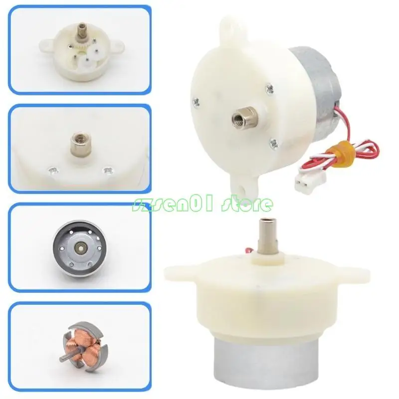 G32A Small 300 Gear Motor 6V سرعة بطيئة 32 مم مربعات التروس محرك تقليل التروس من أجل DIY مرحلة ضوء لعبة طراز سهل الاستخدام #3