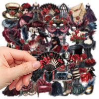10/30/50pcs Vintage Mask Ball Aesthetic Graffiti Stickers Decal DIY Luggage Laptop Suitcase Cool Waterproof PET Sticker Kid Gift