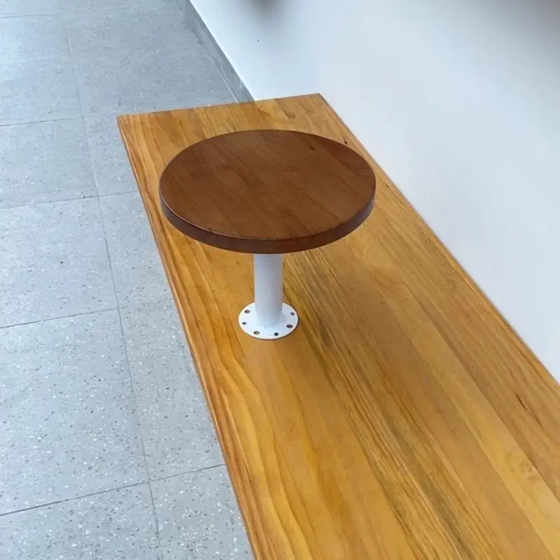 Klein Blue Metal Small Round Table Modern Minimalist Cafe Booth Table Coffee Milk Tea Shop Furniture Commercial Side Table