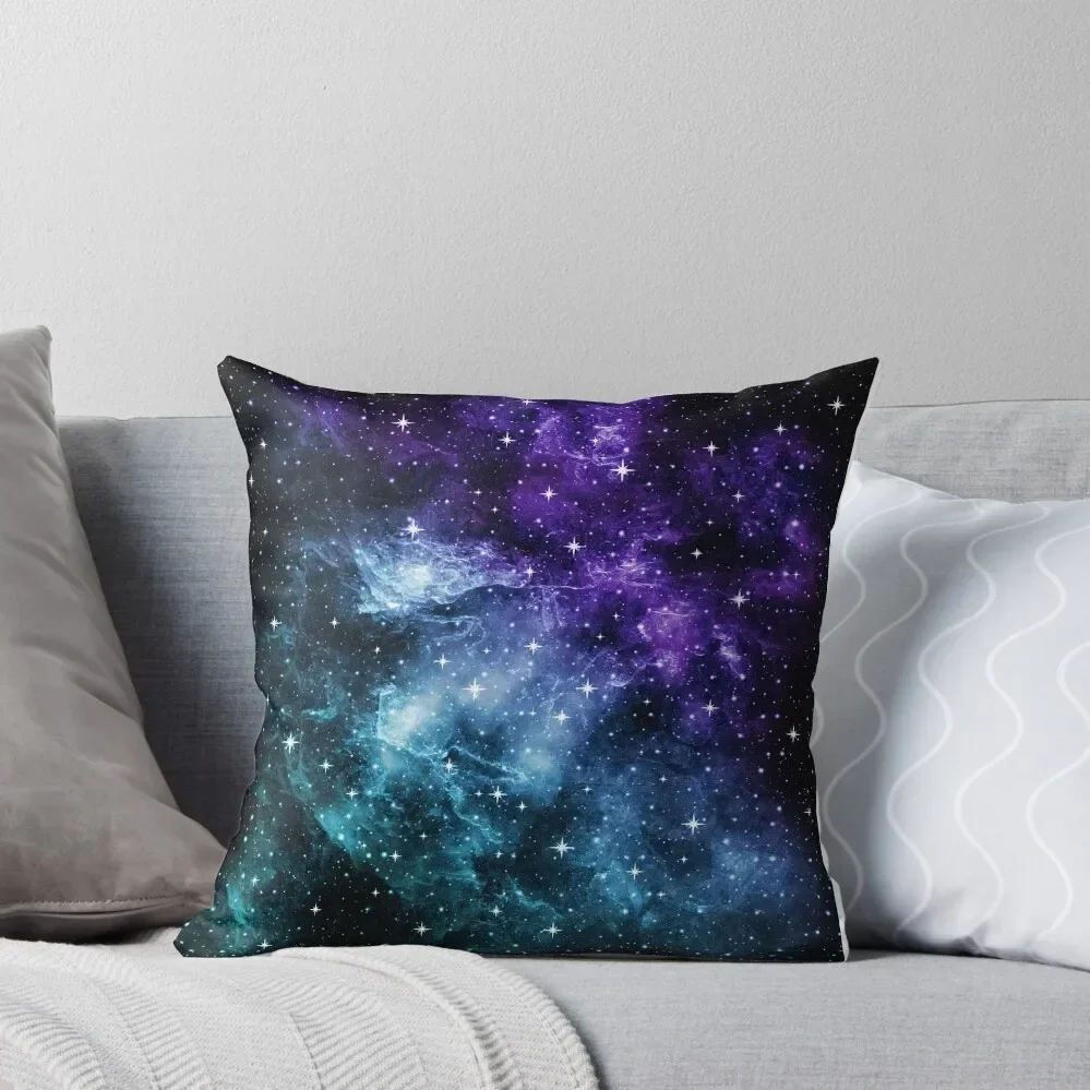 

Purple Teal Galaxy Nebula Dream #1 #decor #art Throw Pillow Pillowcase Cushion Sofas Covers pillow