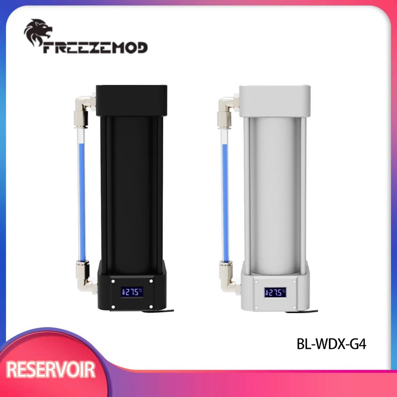 

Freezemod 167/217/267mm Aluminum Alloy Water Tank G1/4 Threaded Black/Silver Reservoir External Observation Window/BL-WDX-G4