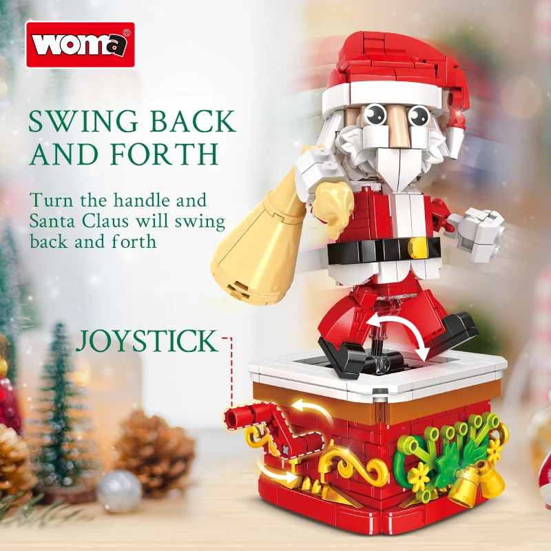 Blocs de construction mobiles de noël, 404 pièces, briques pour amis, jouets de décoration pour enfants, cadeaux de noël
