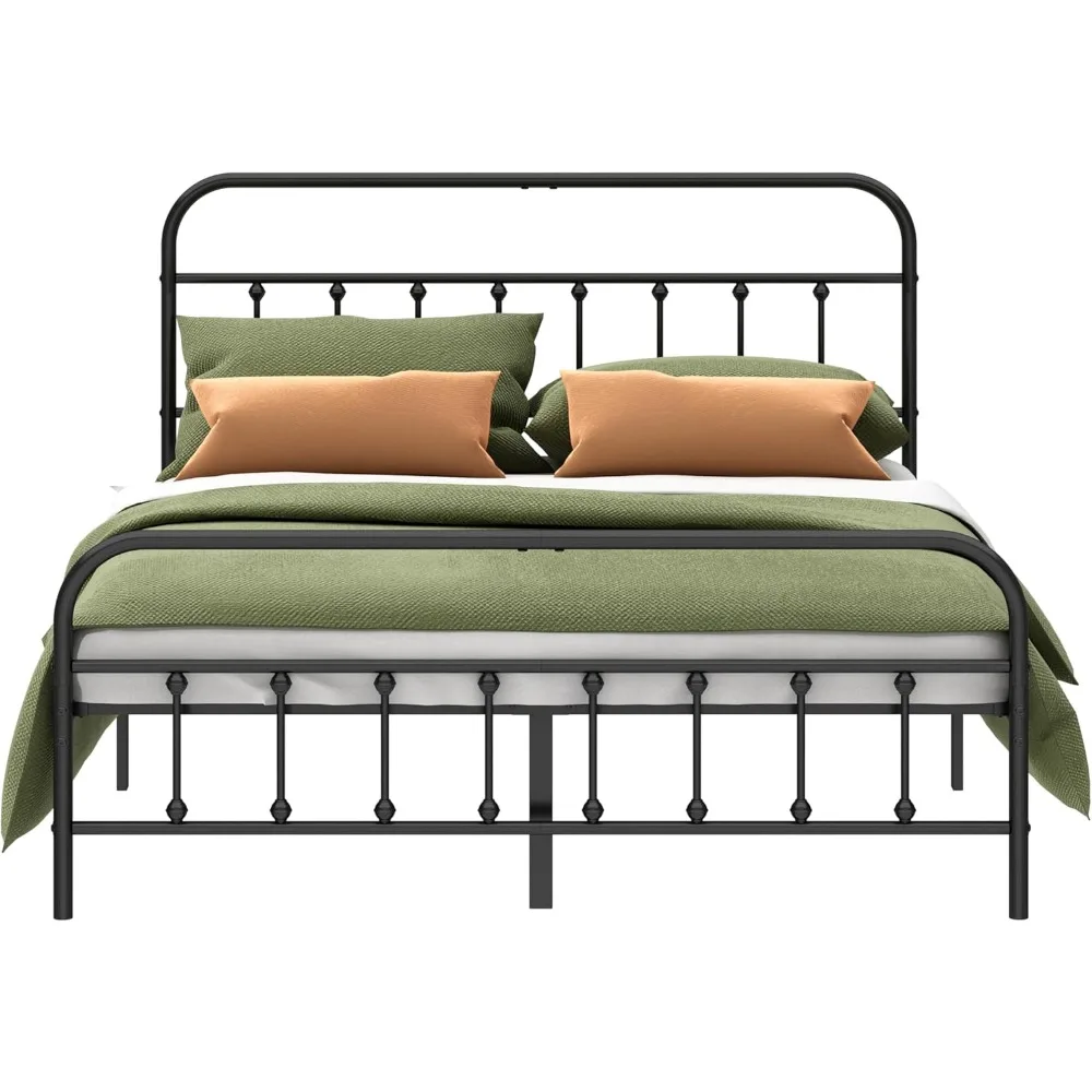 

Bed Frame - Structurally Stable Heavy Duty Steel Slat Supported Full Bed Frames,No Box Spring Needed