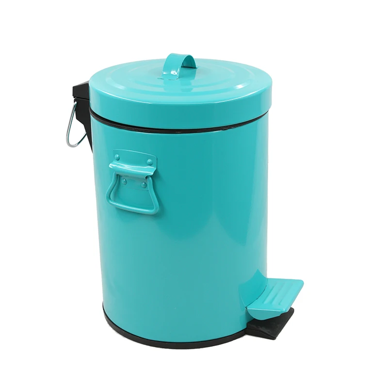 Galvanized Metal Powder Coated Finish Customized Available Plastic Inner Waste Bin