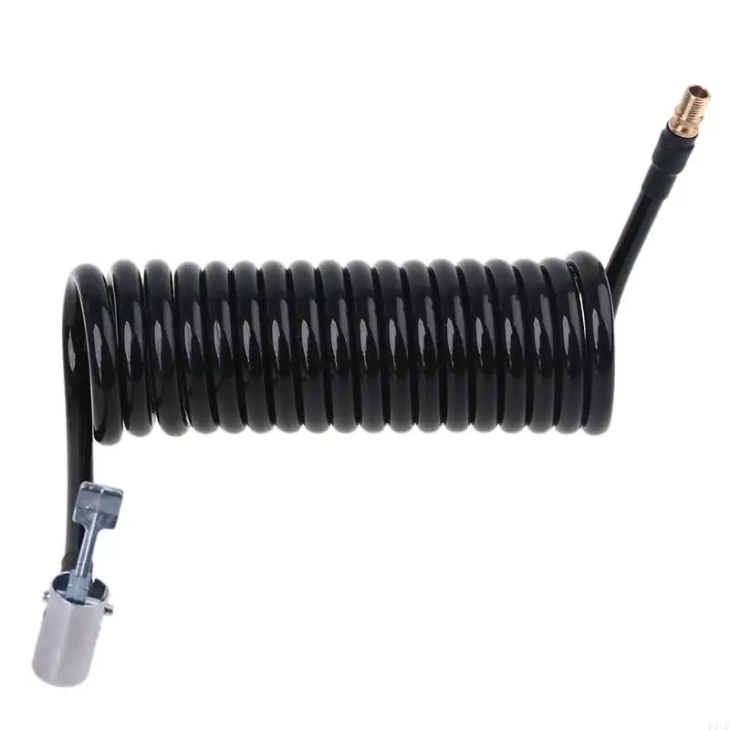 P0UE Recoil Air Hose Air Compressor Hose with Industrial Solid Brass Coupler Plug 10/16/23/49 Feet 3/5/7/10/15m Quick