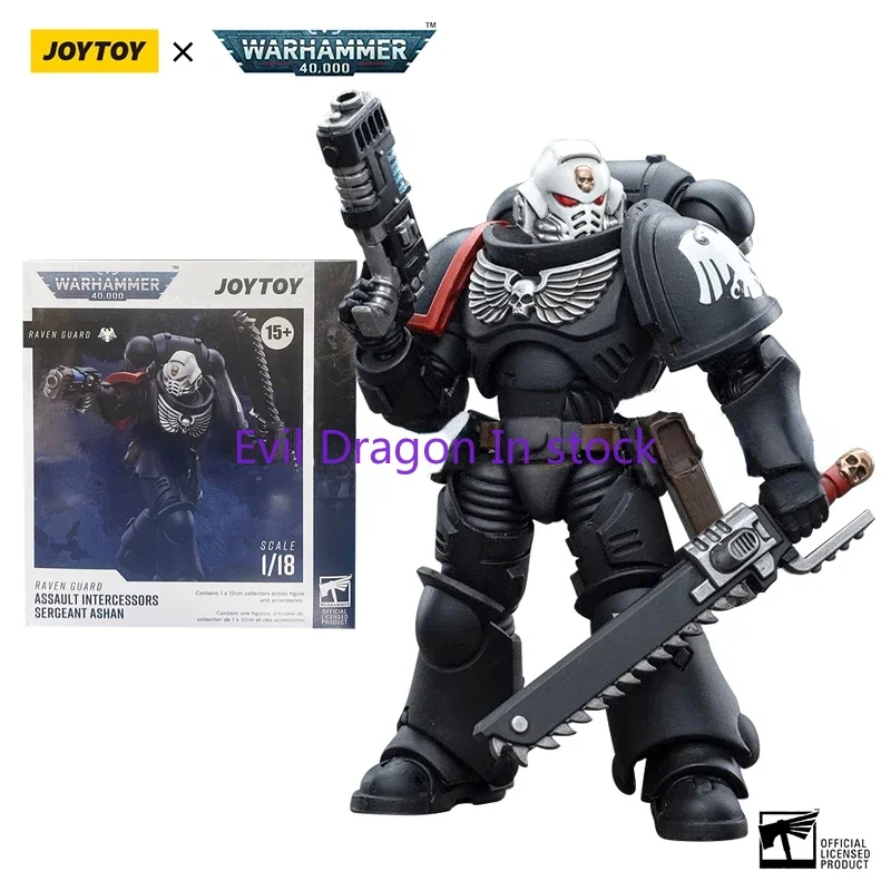 In Voorraad Joytoy 1/18 Actiefiguur (4 Stuks/set) 40K Raven Guard Voorbede Anime Militair Figuur