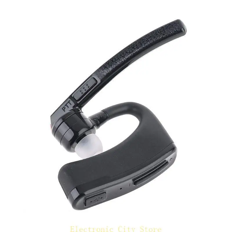 Walkie Talkie Bluetooth-compatible PTT Earpiece Handfree Wireless Headphone Headset Mic Adapter for UV-82 UV-5R BF-888S