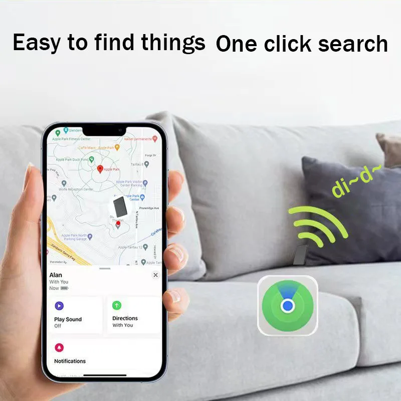 Neue Anti-Verlust-Geräte-Tracking-Standort-Wallet-Tracker-Karte GPS-Locator funktioniert mit Apple Find My App Bluetooth-Tracker