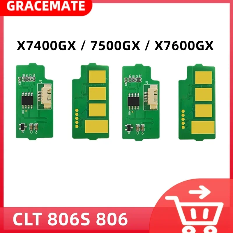 サムスン MultiXpress X7400GX 7400LX 7500GX 7500LX X7600GX 7600LX トナーチップ CLT-806S CLT806S CLT 806S 806用4色リセットチップ