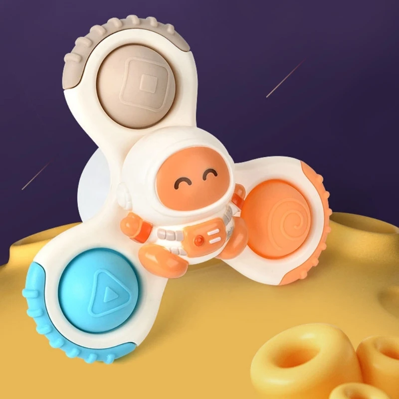 3 個ベビー歯が生えるおもちゃ浴槽吸盤おもちゃスピナー漫画水遊びおもちゃ