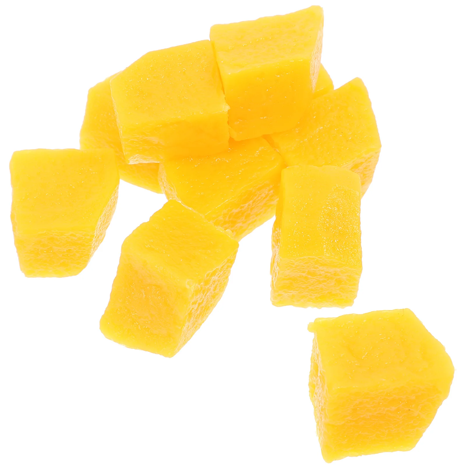 Artificial Fruit Simulation Mango Slice Ornament Lifelike Decorations Simulated Model Adornment Fruits for Home Fake Faux